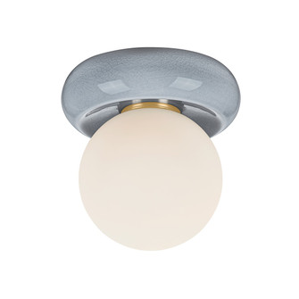 Tyra One Light Flush Mount in Aged Brass (428|H1160501AGBCFK)