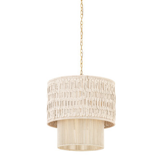 Lisbeta One Light Chandelier in Aged Brass (428|H1143801AGB)