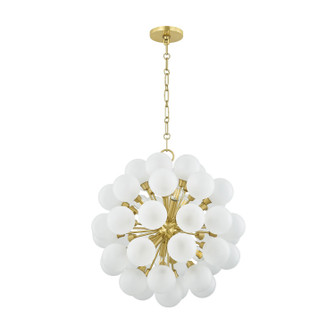 Antoneta Six Light Chandelier in Aged Brass (428|H1087806AGB)