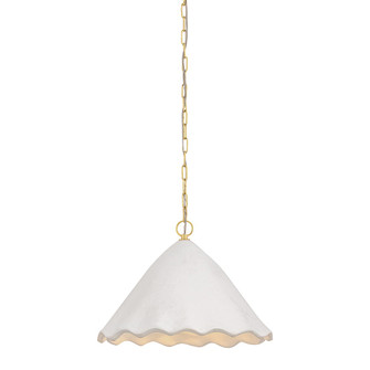 Lulu One Light Pendant in Aged Brass (428|H1026701AGBWP)