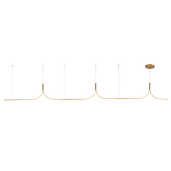 Thread LED Linear Pendant in Brushed Gold (347|LP17915BGUNV010)