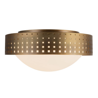 Astoria Three Light Flush Mount in Vintage Brass (347|FM70814VB)