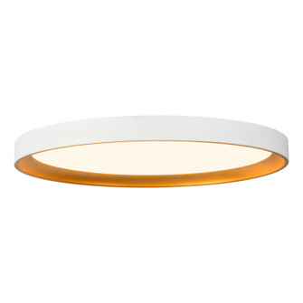 Nix LED Flush Mount in White/Gold (347|FM0702615WHGD)