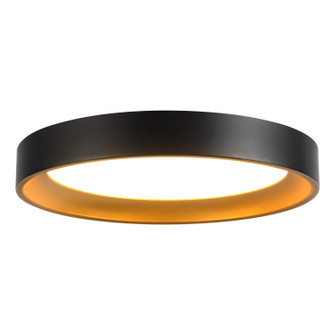 Nix LED Flush Mount in Black/Gold (347|FM0702609BKGD)