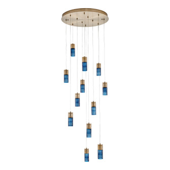Kiriko LED Chandelier in Winter Brass (33|524952WB)