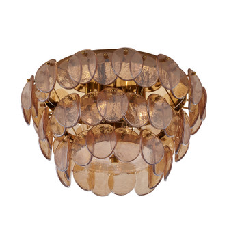 Uroko Four Light Flush Mount in Polished Winter Brass (33|524645PWB)