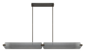 Neoness LED Linear Chandelier in Weathered Brass (40|50057016)