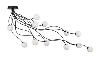 Athena LED Semi-Flush Mount in Matte Black (40|49950014)