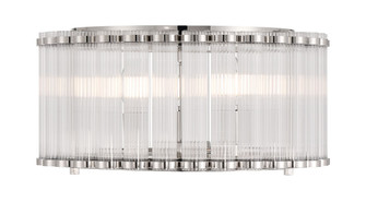 Glasbury Five Light Flush Mount in Polished Nickel (40|49185027)
