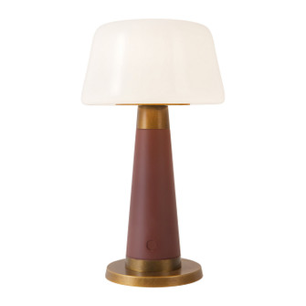 Clemence LED Table Lamp in Burgundy (452|TL314106BGD)