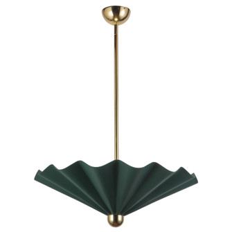 Furrow LED Pendant in Pine Green (452|PD354125PGN)