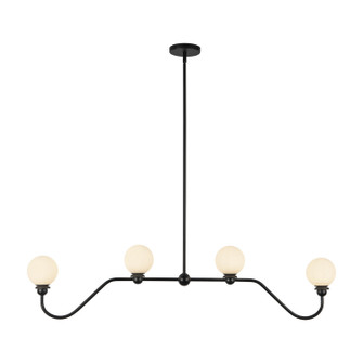Beckett Four Light Linear Pendant in Matte Black (452|LP408148MB)