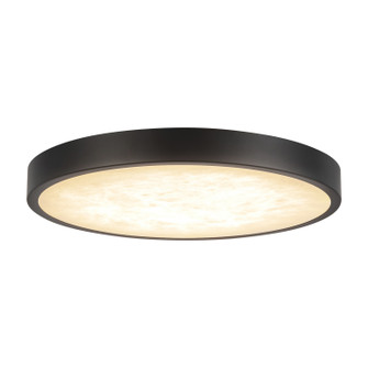Evelyn LED Flush Mount in Matte Black/Alabaster (452|FM653009MBAR)