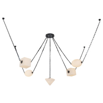 Mineral LED Chandelier in Urban Bronze/Matte Opal Glass (452|CH360105UBOP)