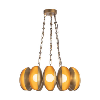 Cortez LED Chandelier in Vintage Brass (452|CH305725VB)