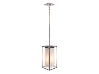 Soho One Light Pendant in Polished Nickel Silver Finish / Moon Rock Gem Nuggets (192|HF9001SLV)