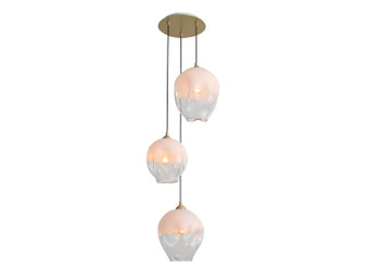 Sonoma Ave. Three Light Pendant in Brushed Brass (192|HF8143BBWH)