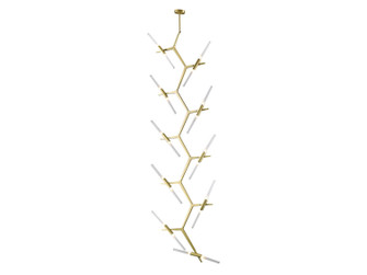 San Vicente Blvd. LED Chandelier in Brushed Brass (192|HF805820BB)