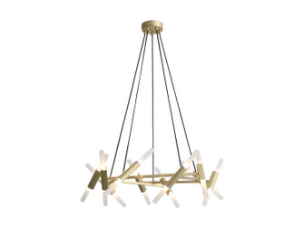 Manhattan Ave. LED Chandelier in Brushed Brass (192|HF6020BB)