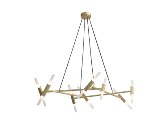 Manhattan Ave. LED Pendant in Brushed Brass (192|HF6016BB)