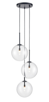 Delilah LED Pendant in Black (192|HF4233BK)