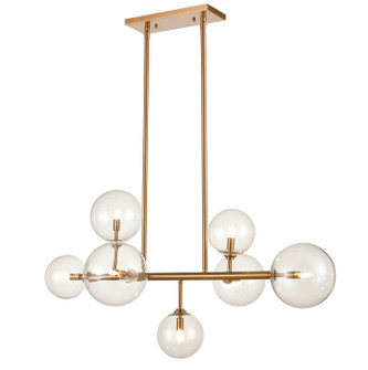 Delilah Seven Light Chandelier in Aged Brass (192|HF4207AB)