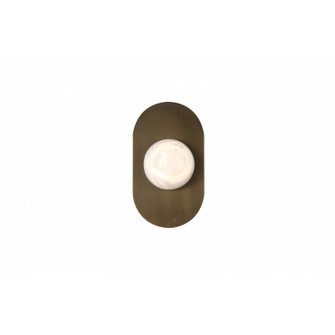 Sedona LED Wall Sconce in Alabaster / Aged Brass (192|HF2951AB)