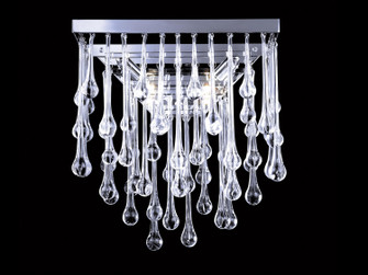 Hollywood Blvd. LED Wall Sconce in Polish Nickel / Clear Glass Tear Drops (192|HF1801PN)
