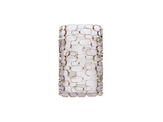 Ventura Blvd. Two Light Wall Sconce in Polish Nickel / White Slik Shade (192|HF1705PN)