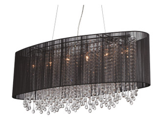 Beverly Dr. Six Light Dual Sconce in Black Silk String (192|HF1503BLK)