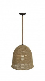 Malibu One Light Pendant in natural Hemp Rope (192|HF1007RP)