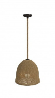Malibu One Light Pendant in natural Hemp Rope (192|HF1006RP)