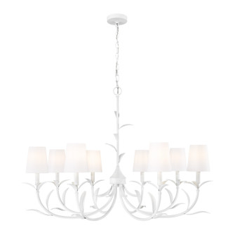 Aslin Eight Light Chandelier in Textured White (224|83042TXWH)