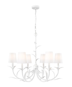 Aslin Six Light Chandelier in Textured White (224|83031TXWH)
