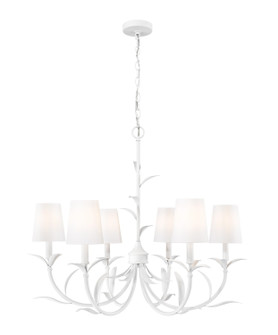 Aslin Six Light Chandelier in Textured White (224|83031TXWH)