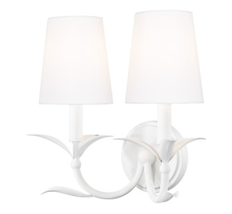 Aslin Two Light Wall Sconce in Textured White (224|8302STXWH)