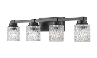 Jacqueline Four Light Vanity in Matte Black (224|61014VMB)