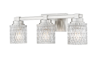 Jacqueline Three Light Vanity in Brushed Nickel (224|61013VBN)