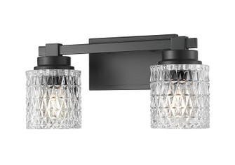 Jacqueline Two Light Vanity in Matte Black (224|61012VMB)