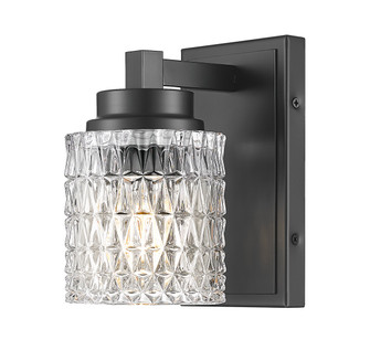 Jacqueline One Light Wall Sconce in Matte Black (224|61011SMB)