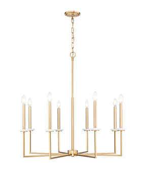 Gaultier Eight Light Chandelier in Mordern Gold (224|61008MGLD)
