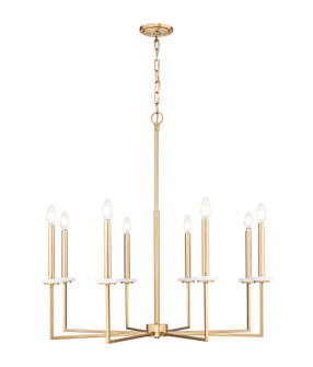 Gaultier Eight Light Chandelier in Modern Gold (224|61008MGLD)
