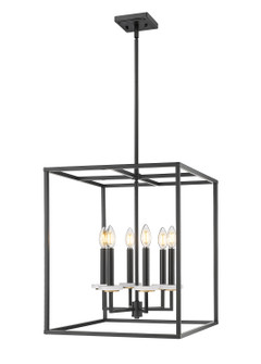 Gaultier Six Light Chandelier in Matte Black+Mordern Gold (224|610021MB)
