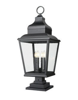 Raphael Four Light Outdoor Pier Mount in Sand Black (224|5029PHXLSLSQPMBK)