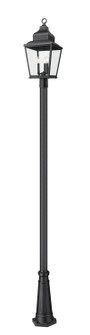 Raphael Three Light Outdoor Post Mount in Sand Black (224|5029PHBR519PBK)