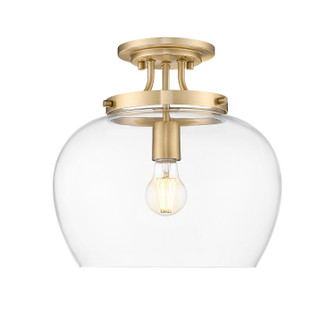 Joliet One Light Semi Flush Mount in Burnished Brass (224|473SF13BBR)