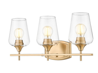 Joliet Three Light Vanity in Burnished Brass (224|4733VBBR)
