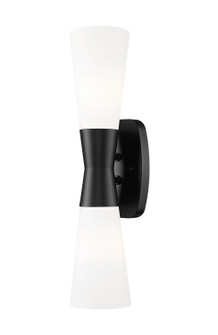 Emrys Two Light Wall Sconce in Matte Black (224|45042SMB)