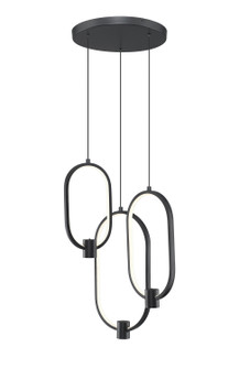 Saros LED Chandelier in Matte Black (224|41013MBLED)