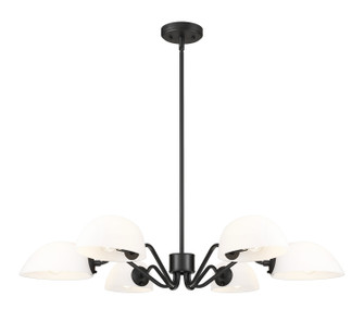 Breton Six Light Chandelier in Matte Black (224|30486MB)